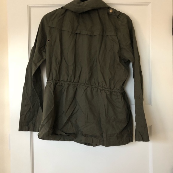 Olive Green Military Jacket - Picture 2 of 6